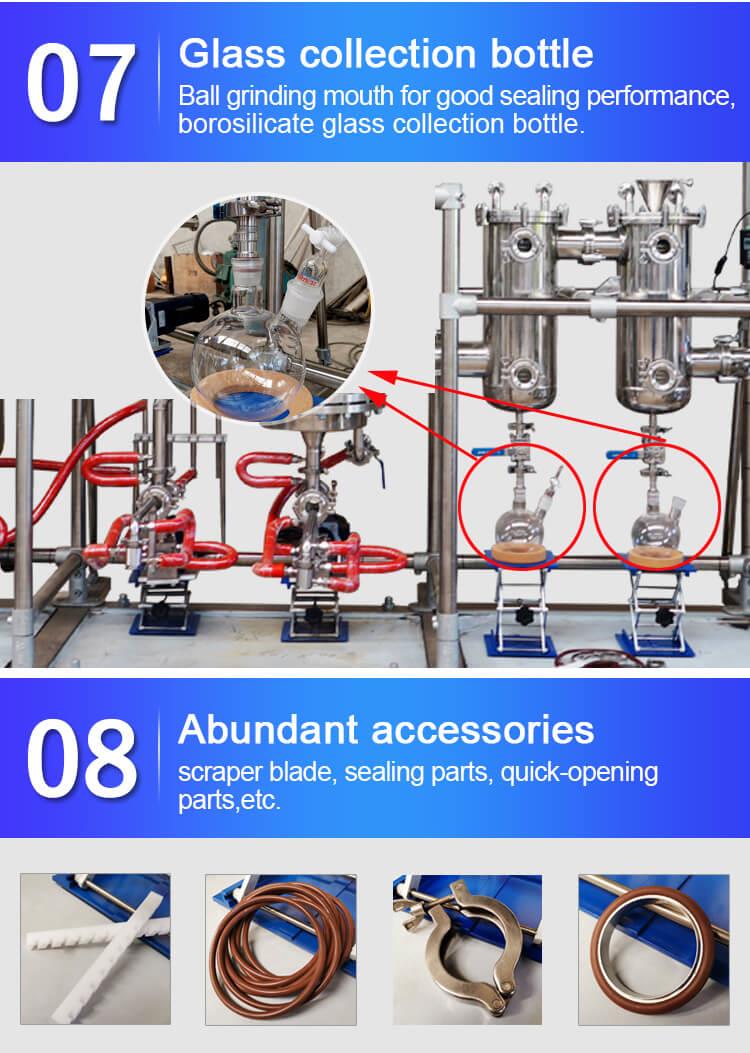 short path molecular distillation equipment flask